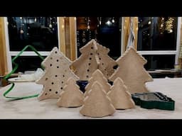 Christmas Trees (Easy-ish Hand-building Pottery Tutorial)!