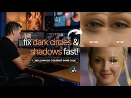 How to Reduce Eye Bags and Shadows in DaVinci Resolve (David Cole Tutorial)