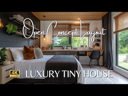 Luxury Tiny House: Transforming Small Spaces with Rustic Modern Style and Open Concept Layout