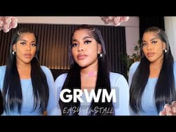 GET READY WITH ME IN 10 mins! PRE EVERYTHING GLUELESS READY GO WIG | NO EXTRA WORK | Alipearl Hair