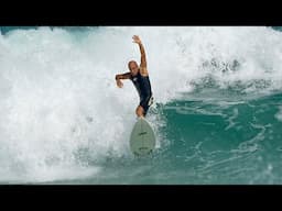 Michael & Mason Ho Surfing With BABY BEAR