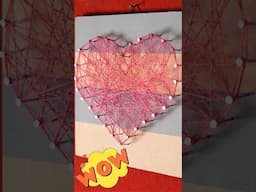 How to Make Heart String Art #stringarttutorial #stringart