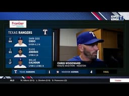 Chris Woodward talks 4-1 loss in Houston