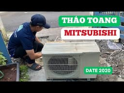 Tháo hết máy lạnh Mitsubishi nội địa nhật đời cao 2020 để Anh em xem block máy nó như thế nào ?