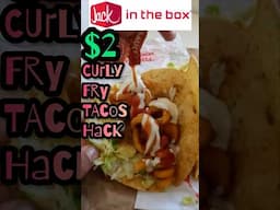 $2 Jack in the Box CURLY FRIES TACOS HACK 🌮 🌮