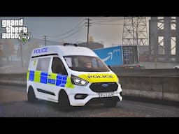 Realistic Police Van Patrol in the Evening | UK GTA 5 LSPDFR Mod