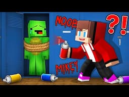 How JJ Pranked Mikey at School in Minecraft (Maizen)