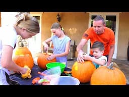 Beyond Family 2024 Halloween!! Carving Pumpkins and Trick or Treating!