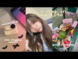 simple life 🌱 snoopy museum, vlogging with insta360 GO 3S, buldak ramen and hwachae