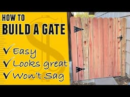 How to Build a Wood Fence Gate (Step By Step)