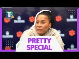 Dawn Staley REACTS to South Carolina's NEW RECORD after beating Clemson: "24-hour RULE."