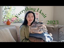 Everything I knitted in 2023  |  my year of cardigans  |  lots of gift knits