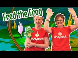 Fred the Frog -  fun poem for preschooler and young children using a puppet or soft toy frog