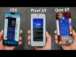 One UI 6.1.1 vs Pixel UI (Android 15) vs iOS 18.1 - Which Has The Best & Smoothest Animations?