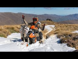 KTM 1290 Super Adventure R vs SPRING SNOW lost footage - Chris Birch