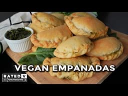 Easy Vegan Spinach Empanadas with Natural Chimichurri Sauce by Food-Med.com