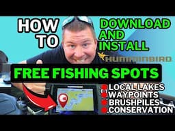 How To Add GPX Conservation Brush piles and Waypoints To Your Fish Finder Humminbird Helix and More!