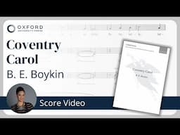 B. E. Boykin – Coventry Carol | Score Video