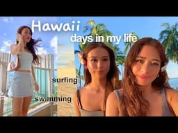 ♡ hawaii w bestfriend | surfing, swimming, exploring