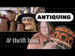 let's go antique shopping & a thrift haul || GOODWILL BINS SCORE