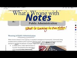 Why You are not able to understand Public Administration in depth? ⁉️❓