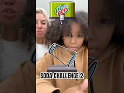 Mom and son does Soda Challenge 2 #shorts #family #shorts