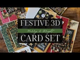 Create Stunning 3D Christmas Cards with the Merry & Bright Card Kit – Easy Step-by-Step Tutorial!