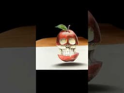 Drawing 3D Apple and Skull