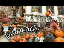 2024 Fall Front Porch Decorate with Me & Sharing our Beautiful Porch Makeover!