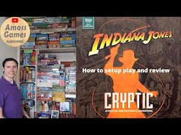 How to play Indiana Jones Cryptic Funko Escape Room in a box trilogy board game AmassGames #mystery