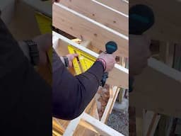 Best way to build a LADDER overhang! #diy #construction #tools