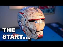 Building a Cardboard Iron Man Suit || The HELMET!