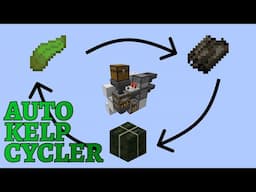 Fully Automatic KELP SMELTER and CRAFTER | Minecraft