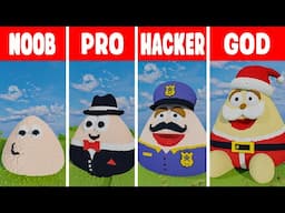 POU STATUE BUILD CHALLENGE | NOOB vs PRO vs HACKER vs GOD in Minecraft