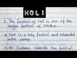 10 Lines on Holi in English || Essay on Holi || Learning Path || Essay ||