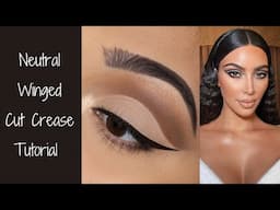 Winged Cut Crease Tutorial inspired by Kim Kardashian | Chelseasmakeup