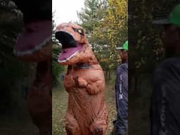 You never know what's in the woods! #woods #trex #funny