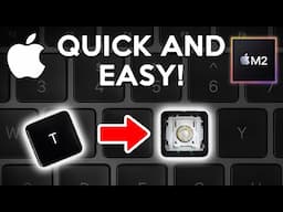 How to Remove M2 Macbook Air Keys (cleaning or replacement)