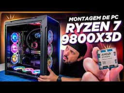 A CPU para JOGOS mais POTENTE! Ryzen 7 9800X3D! (Montagem de PC)