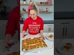 Easy Thanksgiving leftover sliders, perfect for game day!