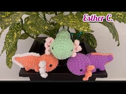 NO SEW-Crochet Axalotl Tutorial Easy and Fast Step by Step🥰Amigurumi Axalotl Perfect for Markets