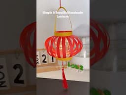 🏮✨Simple & Beautiful Handmade Lanterns for New Years Day, try it! #shorts #art #diy #youtubeshorts