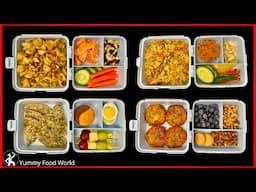 4 Tiffin box Recipes for School - Easy Lunch Box recipes - Tiffin Box Ideas - Yummy Food World