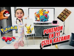 ELİF SİNEM EN İYİ ÇİZEN KAZANIR !! POKEMONLARI EN İYİ ÇİZEN KAZANIR !! KİM KAZANDI ?!