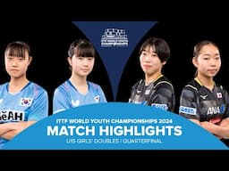 Choi/Heo vs Shintani/Takahashi | U15 GD-QF | ITTF World Youth Championships 2024