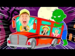 The Wheels on the Halloween Bus go Round and Round + MORE Lights Kids Song