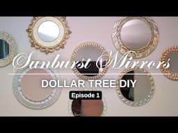 STUNNING Gallery Wall of Mirrors on a Budget (Episode 1) | Glam Home Decor | Dollar Tree DIY