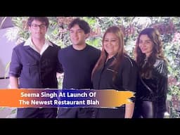 Seema Singh At  Launch Of The Newest Restaurant Blah