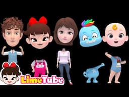 Whose face is it? | Learn Color Johny Johny Yes Papa +more Nursery Rhymes | Kindergarten | LimeTube