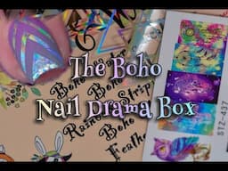 Boho Nail Drama Box and Holographic Foil Nail Art Tutorial!